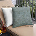 Front View of Mid-Century Modern Urban Square Cadet Blue Green Throw Pillow, 18 inch by 18 inch, pwurb2437