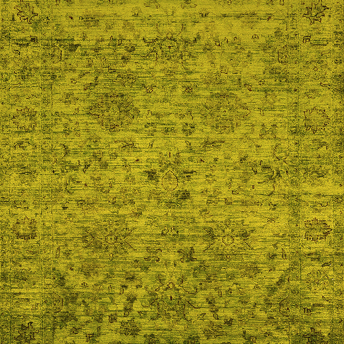 Oriental Yellow Traditional Rug, urb2437yw