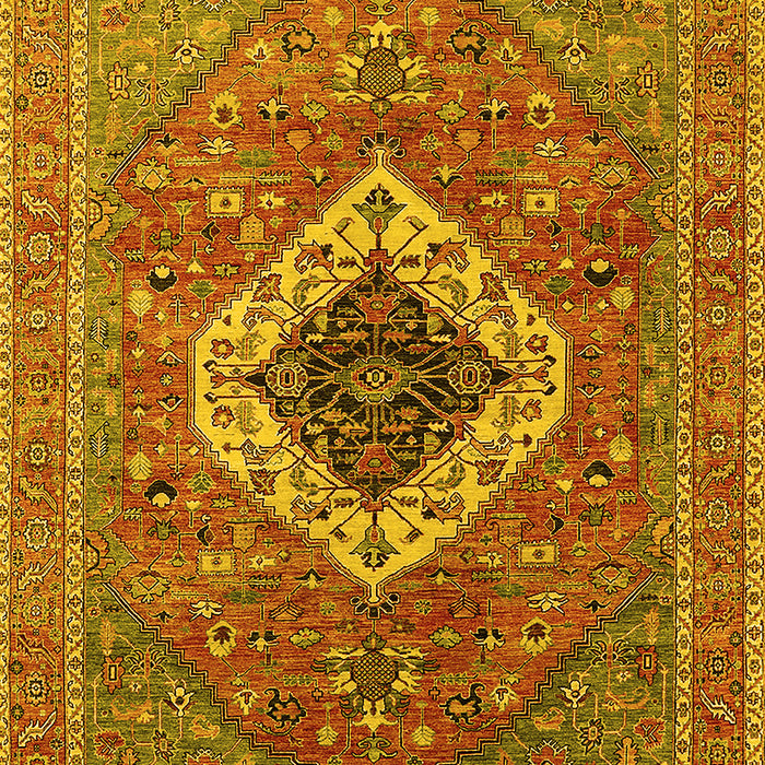 Persian Yellow Traditional Rug, urb2438yw