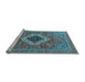 Sideview of Machine Washable Persian Light Blue Traditional Rug, wshurb2438lblu