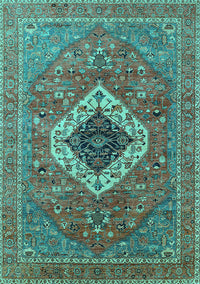 Persian Turquoise Traditional Rug, urb2438turq