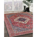 Machine Washable Industrial Modern Fire Brick Red Rug in a Family Room, wshurb2438