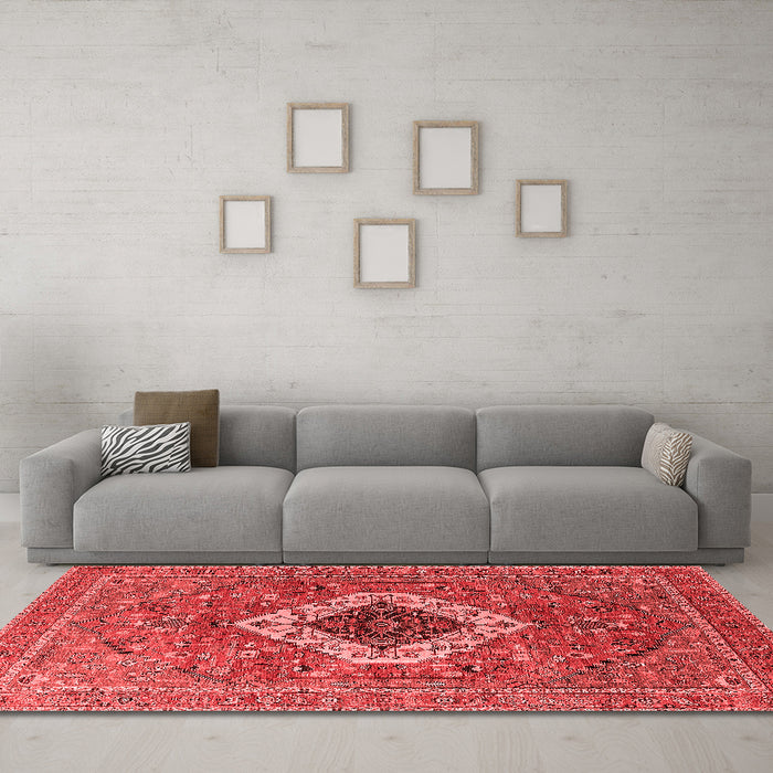 Traditional Red Washable Rugs