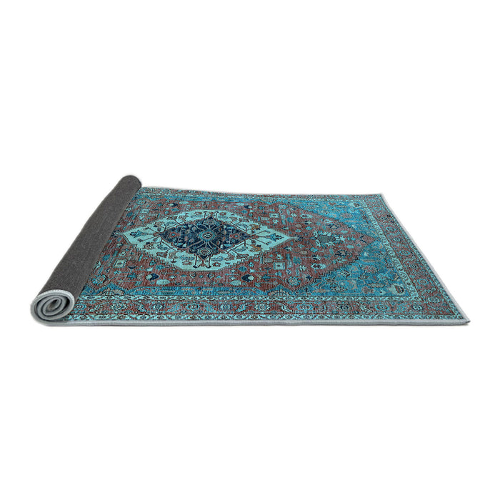 Sideview of Persian Light Blue Traditional Rug, urb2438lblu