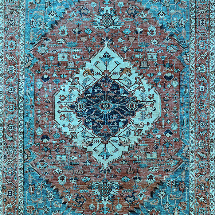 Persian Light Blue Traditional Rug, urb2438lblu