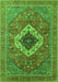 Machine Washable Persian Green Traditional Area Rugs, wshurb2438grn