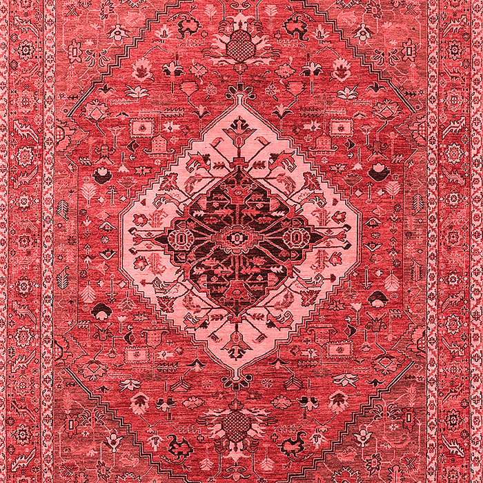 Machine Washable Persian Red Traditional Rug, wshurb2438red