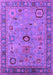 Machine Washable Oriental Purple Industrial Area Rugs, wshurb2439pur