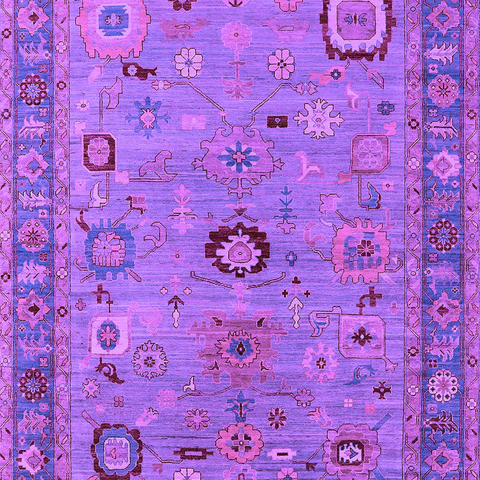 Machine Washable Oriental Purple Industrial Area Rugs, wshurb2439pur