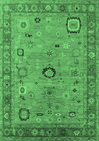 Oriental Emerald Green Industrial Rug, urb2439emgrn