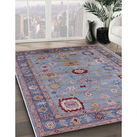 Mid-Century Modern Purple Oriental Rug, urb2439