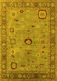 Oriental Yellow Industrial Rug, urb2439yw