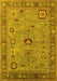 Oriental Yellow Industrial Rug, urb2439yw