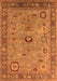 Machine Washable Oriental Orange Industrial Area Rugs, wshurb2439org