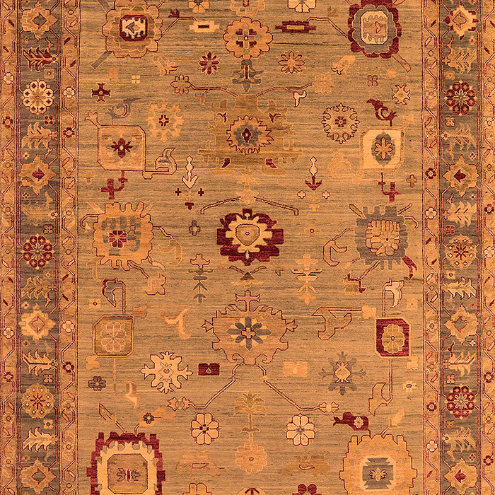 Machine Washable Oriental Orange Industrial Area Rugs, wshurb2439org