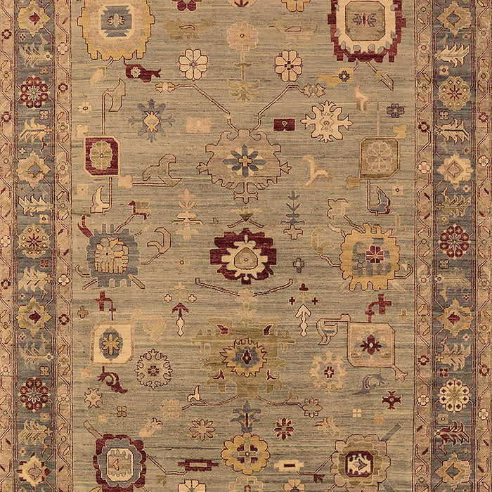Machine Washable Oriental Brown Industrial Rug, wshurb2439brn