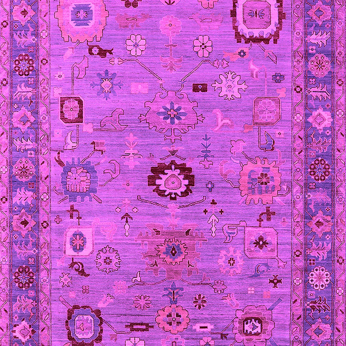 Machine Washable Oriental Pink Industrial Rug, wshurb2439pnk