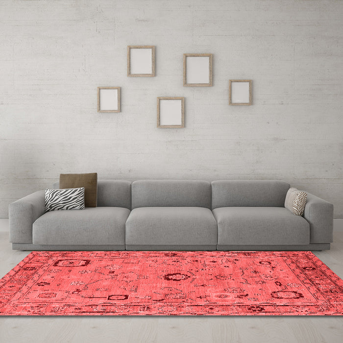Traditional Red Washable Rugs