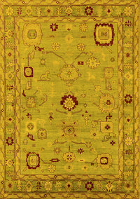 Oriental Yellow Traditional Rug, urb2440yw