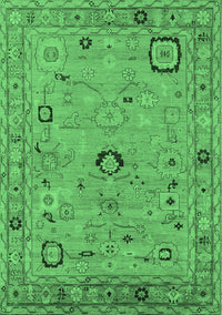 Oriental Emerald Green Traditional Rug, urb2440emgrn