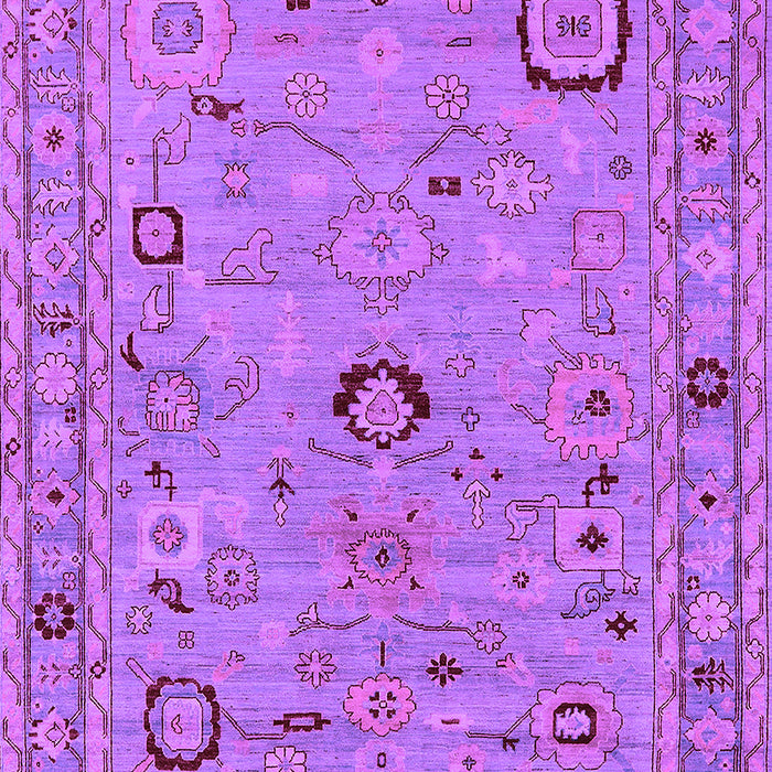 Machine Washable Oriental Purple Traditional Area Rugs, wshurb2440pur