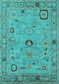 Oriental Turquoise Traditional Rug, urb2440turq