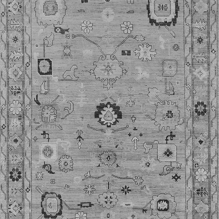 Machine Washable Oriental Gray Traditional Rug, wshurb2440gry