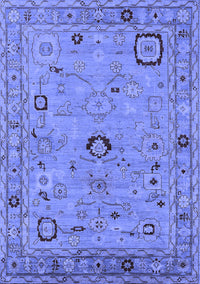 Oriental Blue Traditional Rug, urb2440blu