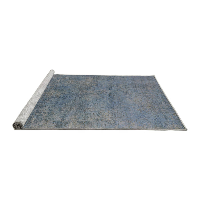 Sideview of Machine Washable Industrial Modern Light Slate Gray Rug, wshurb2441