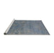 Sideview of Machine Washable Industrial Modern Light Slate Gray Rug, wshurb2441