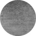 Round Persian Gray Bohemian Rug, urb2441gry