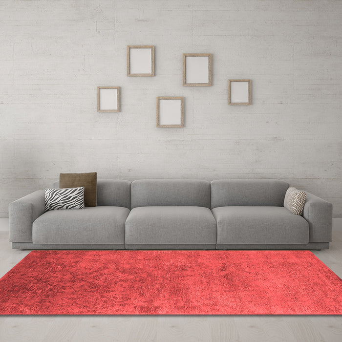 Bohemian Red Washable Rugs