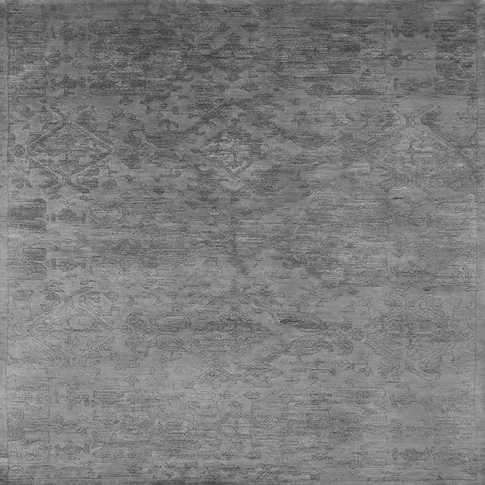 Square Machine Washable Persian Gray Bohemian Rug, wshurb2441gry