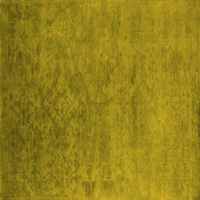 Square Persian Yellow Bohemian Rug, urb2441yw