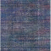 Square Mid-Century Modern Blue Oriental Rug, urb2442