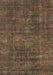 Machine Washable Oriental Brown Industrial Rug, wshurb2442brn