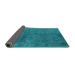Sideview of Persian Turquoise Bohemian Rug, urb2443turq