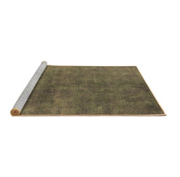 Sideview of Machine Washable Persian Brown Bohemian Rug, wshurb2443brn