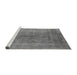 Sideview of Machine Washable Persian Gray Bohemian Rug, wshurb2444gry