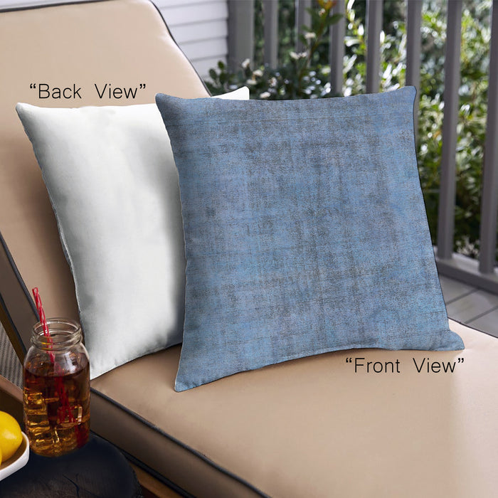 Front View of Mid-Century Modern Urban Square Iceberg Blue Throw Pillow, 18 inch by 18 inch, pwurb2444