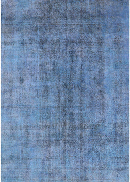 Mid-Century Modern Iceberg Blue Persian Rug, urb2444
