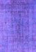 Machine Washable Persian Purple Bohemian Area Rugs, wshurb2444pur
