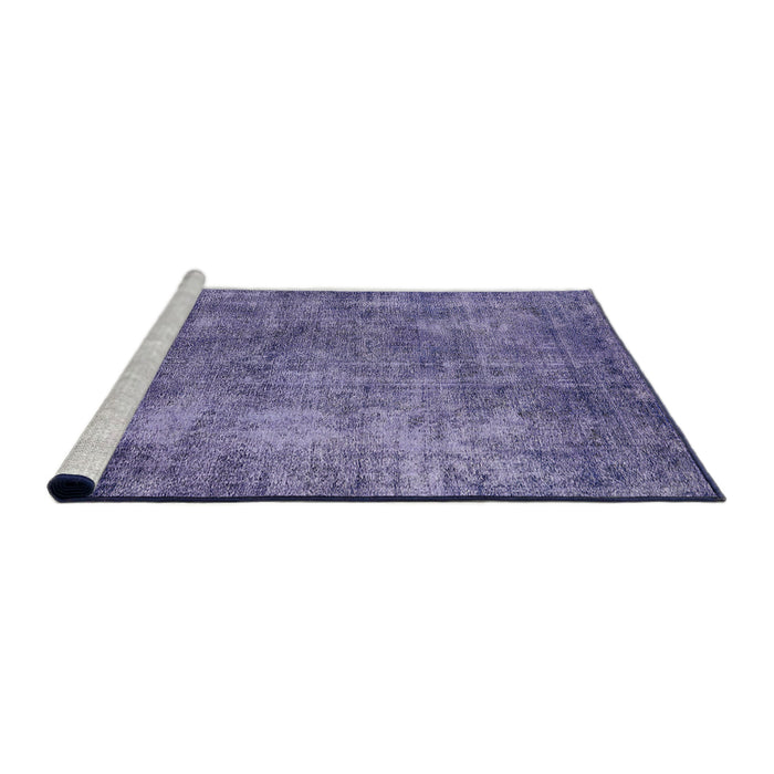 Sideview of Machine Washable Industrial Modern Purple Rug, wshurb2445