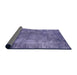 Sideview of Mid-Century Modern Purple Oriental Rug, urb2445