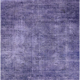 Square Mid-Century Modern Purple Oriental Rug, urb2445