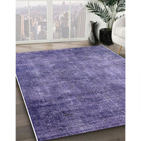 Mid-Century Modern Purple Oriental Rug, urb2445