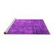 Sideview of Machine Washable Oriental Pink Industrial Rug, wshurb2445pnk