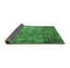 Sideview of Oriental Emerald Green Industrial Rug, urb2445emgrn