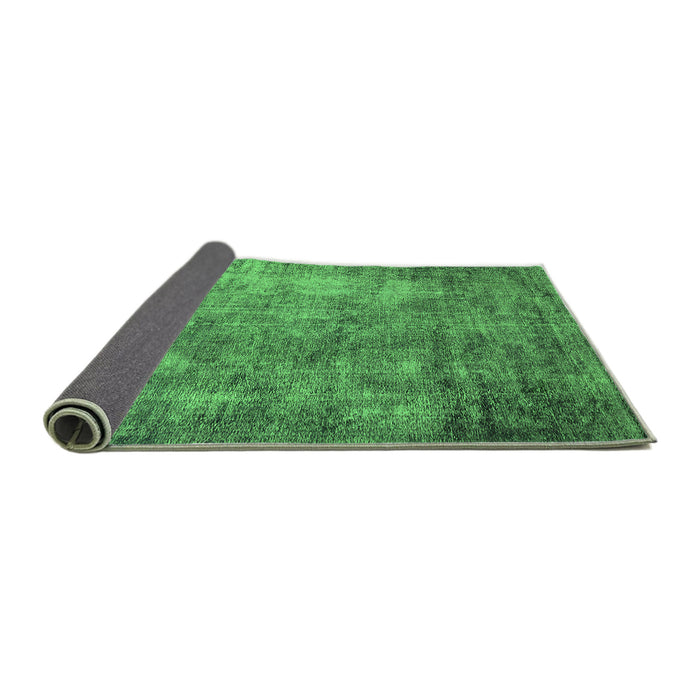 Sideview of Oriental Green Industrial Rug, urb2445grn