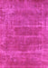 Machine Washable Oriental Pink Industrial Rug, wshurb2446pnk